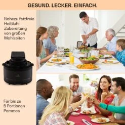 Vendure Heißluftfritteuse Mit Dampffunktion 1250W 5 Liter 6 Programme -Einrichtungsgeschäft 10040278 de 0006 usp