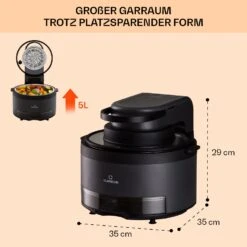 Vendure Heißluftfritteuse Mit Dampffunktion 1250W 5 Liter 6 Programme -Einrichtungsgeschäft 10040278 de 0007 usp