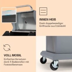 Lucifer 2 Gasgrill 2 X 3,6 KW Brenner 45x45cm Grill Edelstahl Mobil -Einrichtungsgeschäft 10040279 de 0006 logo