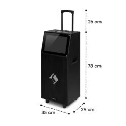 KTV M Karaoke-System 12,1" Touch-Display 2UHF Mic WiFi BT USB SD HDMI -Einrichtungsgeschäft 10040288 yy 0008 dimensions