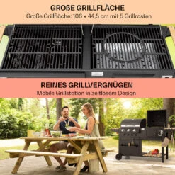 Aberdeen Kombi-Grill Gas Kohle Smoker Thermometer 2 Seitentische Mobil 12 Aberdeen Kombi-Grill Gas Kohle Smoker Thermometer 2 Seitentische Mobil -Einrichtungsgeschäft 10040294 de 0004 usp