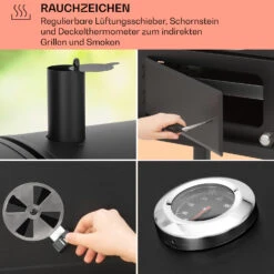 Aberdeen Kombi-Grill Gas Kohle Smoker Thermometer 2 Seitentische Mobil 13 Aberdeen Kombi-Grill Gas Kohle Smoker Thermometer 2 Seitentische Mobil -Einrichtungsgeschäft 10040294 de 0005 usp