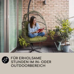 Biarritz Individuelle Hängesessel PE Aluminium Polyrattan 130 Kg -Einrichtungsgeschäft 10040300 de 0006 usp