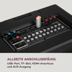 Pro Spin 8 Karaoke-System 12,1" Touchdisplay 2 Mic WiFi BT USB TF HDMI -Einrichtungsgeschäft 10040306 de 0008 logo