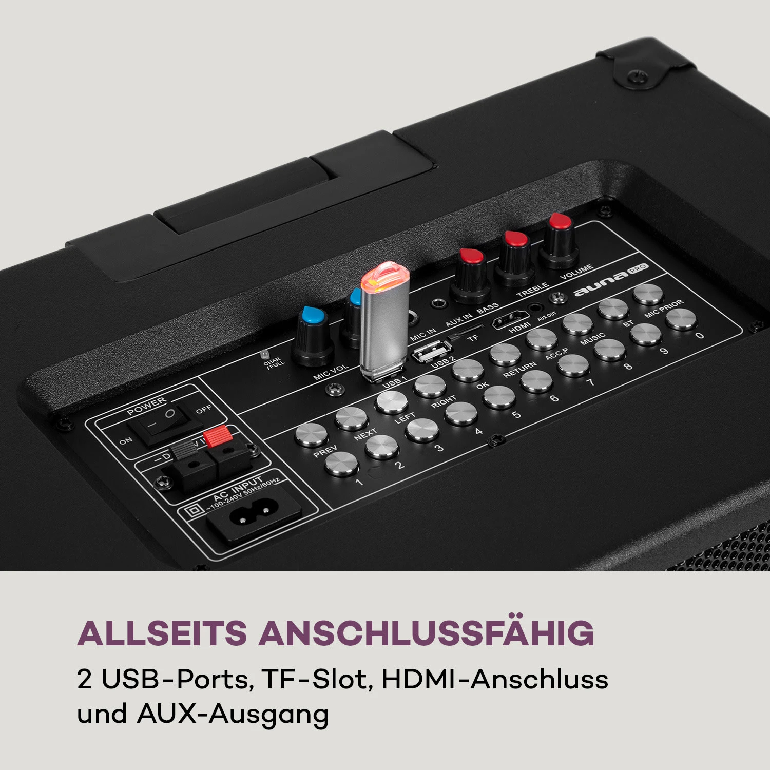 Pro Spin 10 Karaoke-System 14,1" Touch-Display 2xMic WiFi BT USB HDMI 8 Pro Spin 10 Karaoke-System 14,1" Touch-Display 2xMic WiFi BT USB HDMI – Bild 8