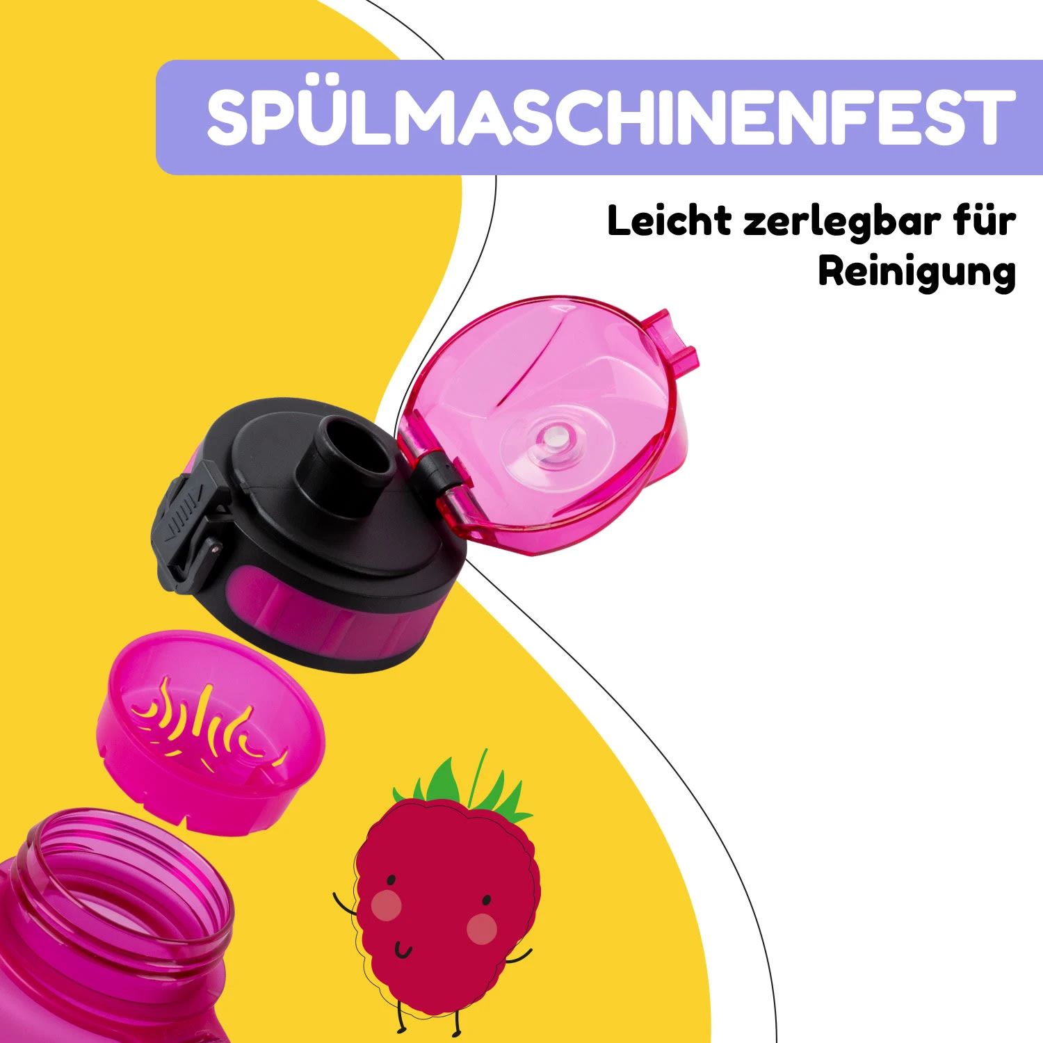 Schmatzfatz Trinkflasche Sportflasche 500 Ml 24 Cm Tritan 4 Schmatzfatz Trinkflasche Sportflasche 500 Ml 24 Cm Tritan – Bild 4