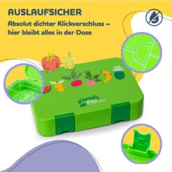 Junior Lunchbox 6 Fächer 21,3 X 15 X 4,5 Cm (BxHxT) BPA-frei -Einrichtungsgeschäft 10040337 de 0003 usp