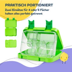 Junior Lunchbox 6 Fächer 21,3 X 15 X 4,5 Cm (BxHxT) BPA-frei -Einrichtungsgeschäft 10040337 de 0004 usp