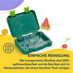 Junior Lunchbox 6 Fächer 21,3 X 15 X 4,5 Cm (BxHxT) BPA-frei -Einrichtungsgeschäft 10040342 de 0005 usp
