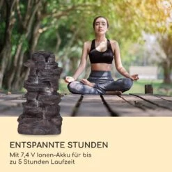 Stonehenge XL Solarbrunnen LED-Beleuchtung Polyresin Li-Ionen-Akku -Einrichtungsgeschäft 10040348 de 0007 logo