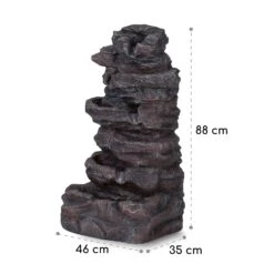 Stonehenge XL Solarbrunnen LED-Beleuchtung Polyresin Li-Ionen-Akku -Einrichtungsgeschäft 10040348 yy 0008 dimensions