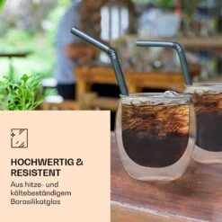 DUOS Jumbo Doppelwandiges Glas 410 Ml Thermofunktion Edelstahl-Löffel -Einrichtungsgeschäft 10040367 de 0003 logo