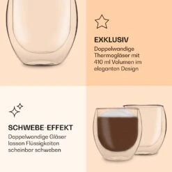DUOS Jumbo Doppelwandiges Glas 410 Ml Thermofunktion Edelstahl-Löffel -Einrichtungsgeschäft 10040367 de 0006 logo