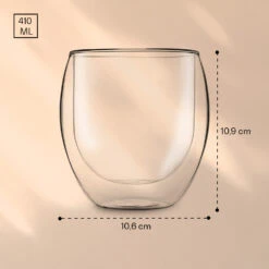 DUOS Jumbo Doppelwandiges Glas 410 Ml Thermofunktion Edelstahl-Löffel -Einrichtungsgeschäft 10040367 yy 0007 logo