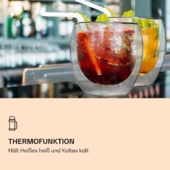 DUOS Jumbo Doppelwandiges Glas 310 Ml Thermofunktion Edelstahl-Löffel -Einrichtungsgeschäft 10040396 de 0004 logo