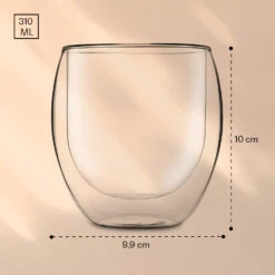 DUOS Jumbo Doppelwandiges Glas 310 Ml Thermofunktion Edelstahl-Löffel -Einrichtungsgeschäft 10040396 yy 0007 logo