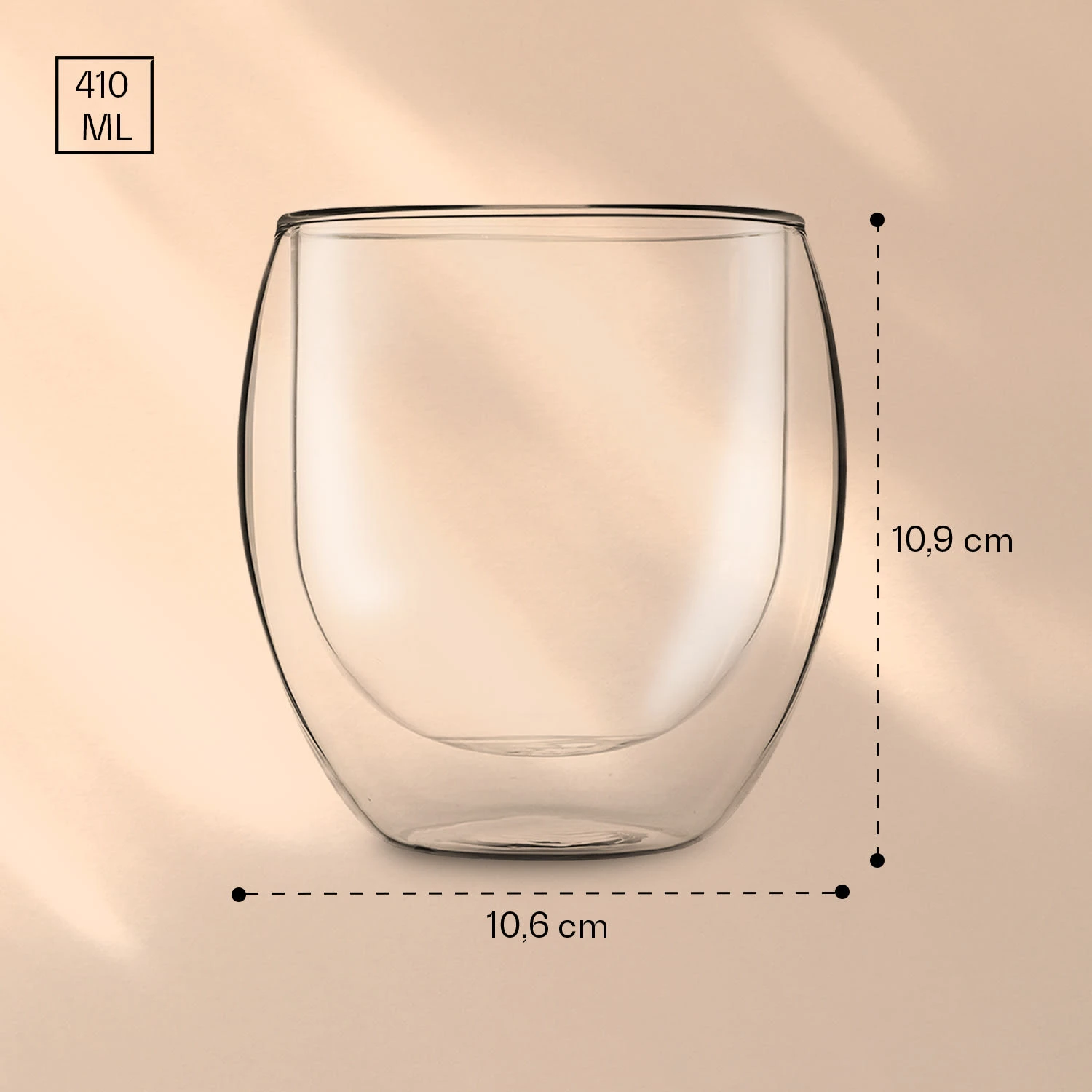 DUOS Jumbo Doppelwandiges Glas 410 Ml Thermofunktion Inkl. Edelstahl-Löffel 7 DUOS Jumbo Doppelwandiges Glas 410 Ml Thermofunktion Inkl. Edelstahl-Löffel – Bild 7
