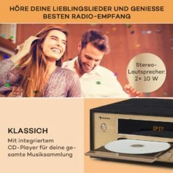 Berklee HiFi Stereo System BT Stereo-Lautsprecher UKW MP3 USB Line-In -Einrichtungsgeschäft 10040457 de 0003 usp