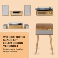 Berklee HiFi Stereo System BT Stereo-Lautsprecher UKW MP3 USB Line-In -Einrichtungsgeschäft 10040457 de 0005 usp