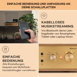 Berklee TT Classic Plattenspieler Riemenantrieb 33,3 & 45 U/min Stereo -Einrichtungsgeschäft 10040458 de 0004 usp