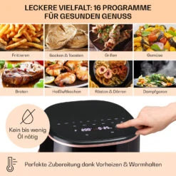 Air Bloom Heißluftfritteuse Dampffunktion 1500W 7,5 Liter 16 Programme -Einrichtungsgeschäft 10040495 de 0004 usp