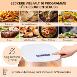 Air Bloom Heißluftfritteuse Dampffunktion 1500W 7,5 Liter 16 Programme -Einrichtungsgeschäft 10040496 de 0004 usp