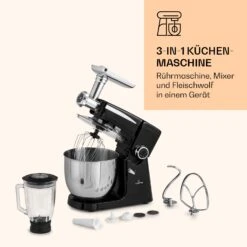 Renata Rossa Küchenmaschine 3-in-1 2000W 2,7PS 5Ltr Edelstahl BPA-frei -Einrichtungsgeschäft 10040500 de 0007 logo