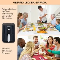 Crisp-Pro Heißluftfritteuse Air Fryer 1400W 2,8 Ltr Timer Edelstahl 10 Crisp-Pro Heißluftfritteuse Air Fryer 1400W 2,8 Ltr Timer Edelstahl -Einrichtungsgeschäft 10040698 de 0005 usp