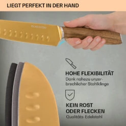 Kazuno Messerset 7 Teile Magnetischer Block PVD Titanium-Beschichtung -Einrichtungsgeschäft 10040726 de 0003 usp