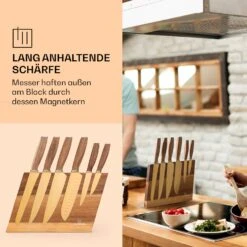 Kazuno Messerset 7 Teile Magnetischer Block PVD Titanium-Beschichtung -Einrichtungsgeschäft 10040726 de 0004 usp