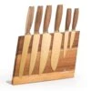 Kazuno Messerset 7 Teile Magnetischer Block PVD Titanium-Beschichtung