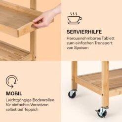 Vermont Servierwagen Küchenwagen 5 Etagen Holz Edelstahl Mobil -Einrichtungsgeschäft 10041119 de 0006 logo