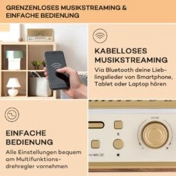 Glastonbury DAB CD-Radio Stereo-Lautsprecher BT DAB/UWK USB Line-In -Einrichtungsgeschäft 10041147 de 0004 usp