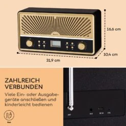 Glastonbury Go Digital-Radio Stereo Akku BT DAB/UKW MP3 USB Line-In -Einrichtungsgeschäft 10041150 de 0007 usp