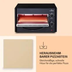 Arezzo Pizza-Ofen Herausnehmbarer Pizza-Stein Stahlgehäuse 1770 W 160 - 400 °C -Einrichtungsgeschäft 10041186 de 0005 logo
