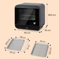 Vita Pro Heißluftfritteuse Dampfgaren 2450 W 18 Ltr 800 Ml Wassertank 13 Vita Pro Heißluftfritteuse Dampfgaren 2450 W 18 Ltr 800 Ml Wassertank -Einrichtungsgeschäft 10041333 de 0007 usp