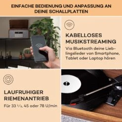 Bella Ann Stereoanlage Plattenspieler Radio DAB+/UKW USB Bluetooth 9 Bella Ann Stereoanlage Plattenspieler Radio DAB+/UKW USB Bluetooth -Einrichtungsgeschäft 10041388 de 0004 usp