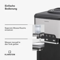 Aqueous Eiswürfelmaschine 3-in-1: Eiswürfel, Wasserspender: Heiß & Kalt 20 Kg/24h -Einrichtungsgeschäft 10041845 de 0003 usp