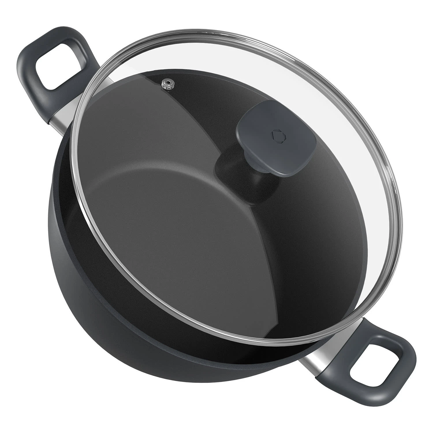 Noto Endurance Kochtopf Ø28cm Geschmiedetes Aluminium Deckel Induktion PTFE-Antihaftbeschichtung 1 Noto Endurance Kochtopf Ø28cm Geschmiedetes Aluminium Deckel Induktion PTFE-Antihaftbeschichtung