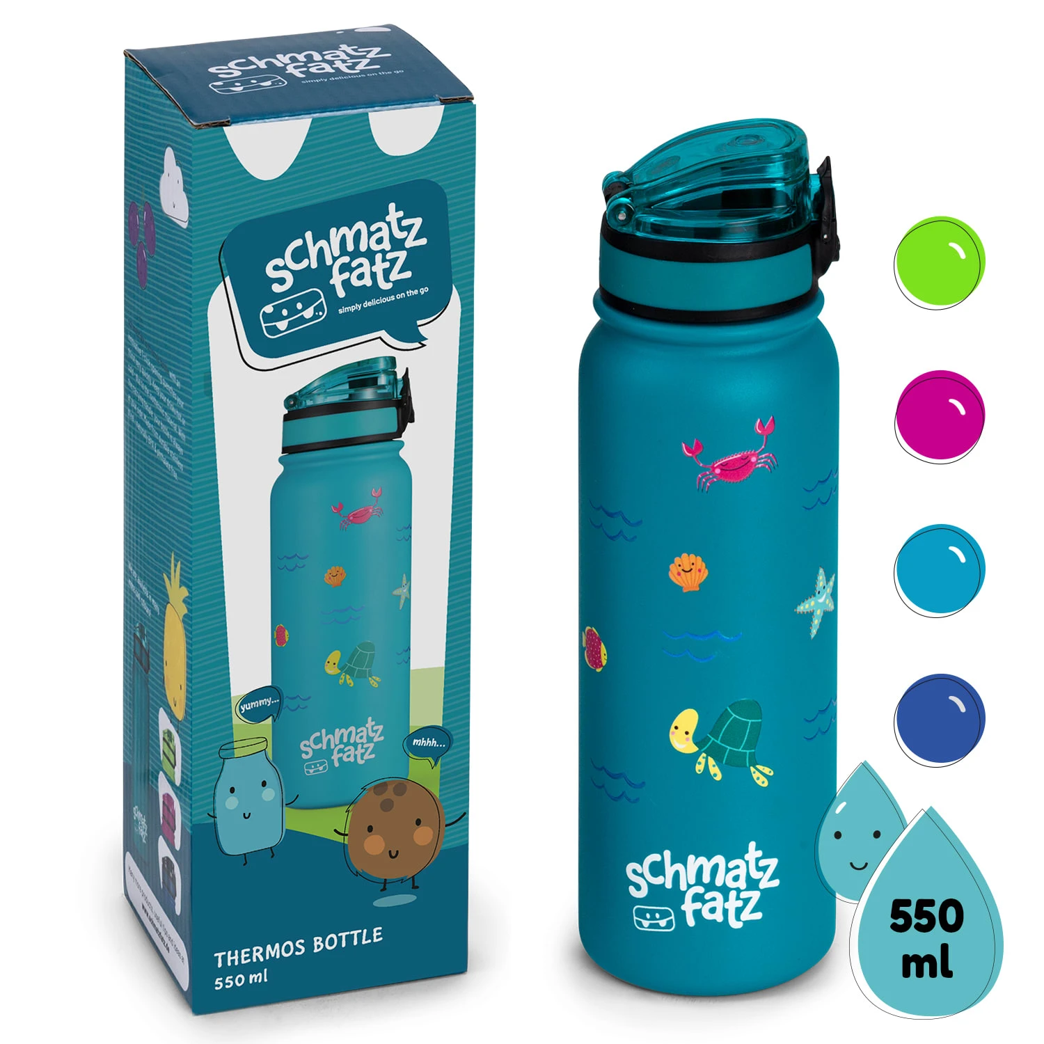 Wakaba Thermosflasche 550 Ml Edelstahl Tritan BPA-frei 1 Wakaba Thermosflasche 550 Ml Edelstahl Tritan BPA-frei