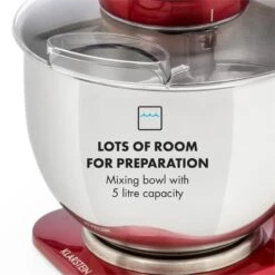 Curve Plus Küchenmaschinen-Set | 5l | 4-in-1 Fleischwolf | Rot -Einrichtungsgeschäft 60002329 yy 0009 logo Klarstein Curve Plus Kuechenmaschinen Set rot