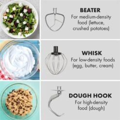 Curve Plus Küchenmaschinen-Set | 5l | 4-in-1 Fleischwolf | Silber -Einrichtungsgeschäft 60002330 yy 0007 logo Klarstein Curve Plus Kuechenmaschinen Set silber