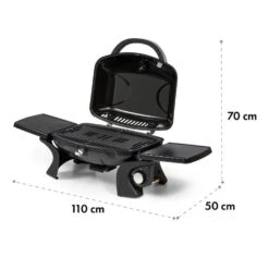 Parforce One 3,5kW 12000BTU 300°C SNJS Gasschlauch Grau 17 Parforce One 3,5kW 12000BTU 300°C SNJS Gasschlauch Grau -Einrichtungsgeschäft 60002428 yy 0010 logo Klarstein Parforce One Gasgrill 12000BTU grau